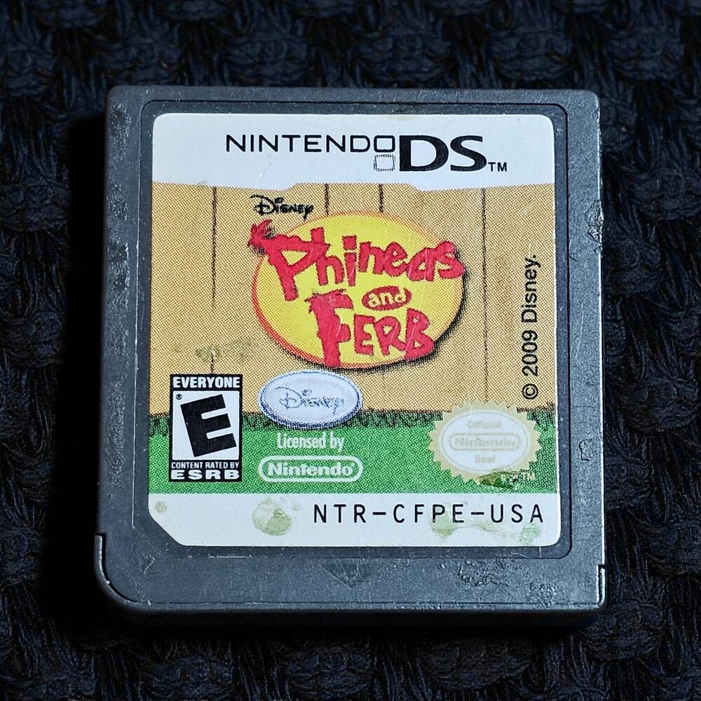 Phineas and Ferb Nintendo DS Game Cartridge Only Disney 2009